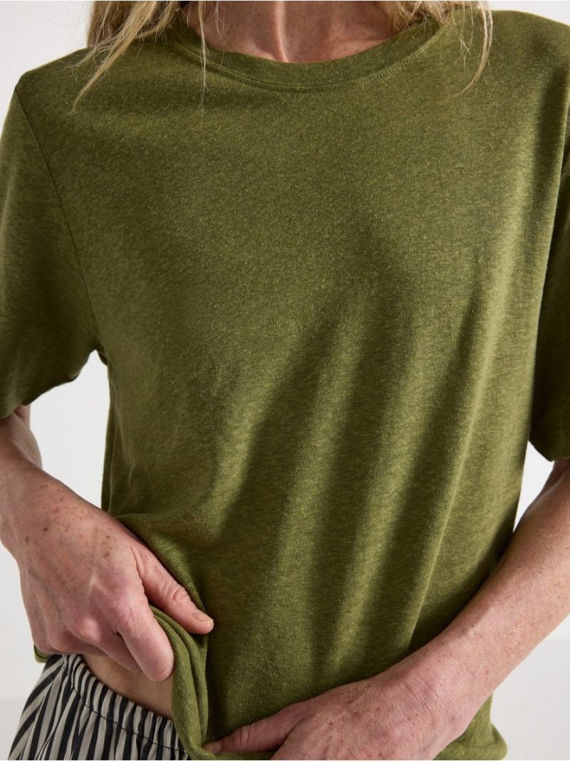 T-shirt in linen blend - 3012106-9415