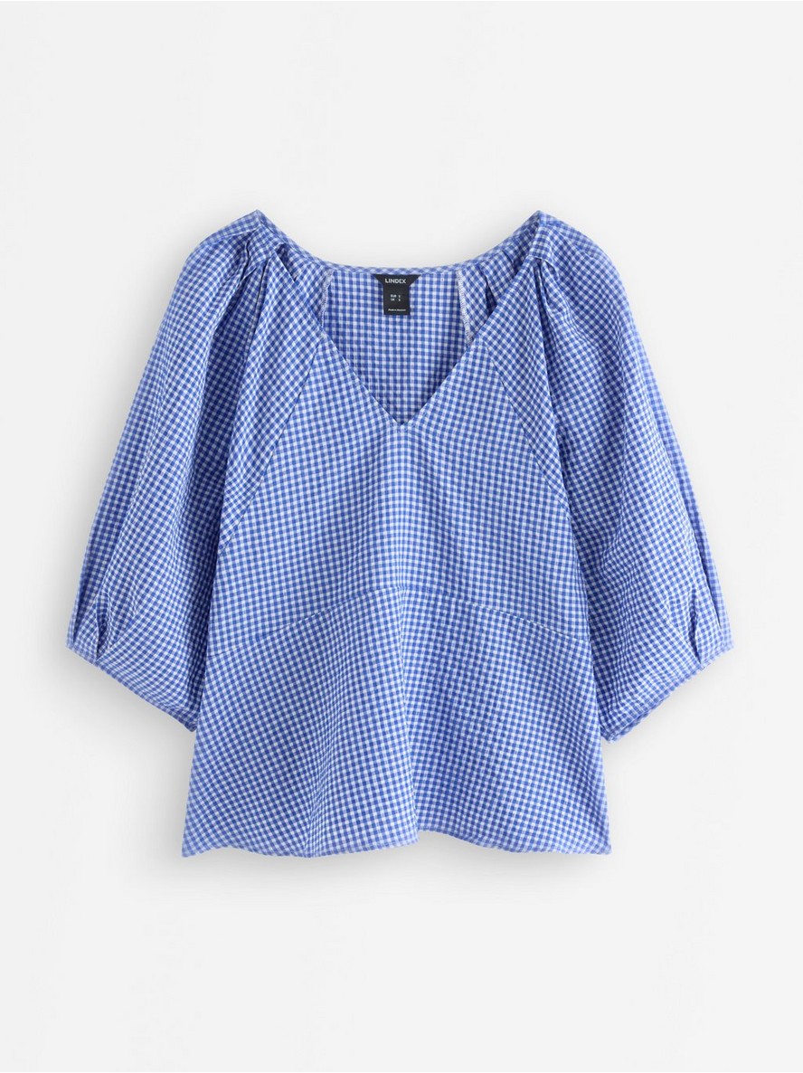 Blouse in seersucker - 3012131-7343