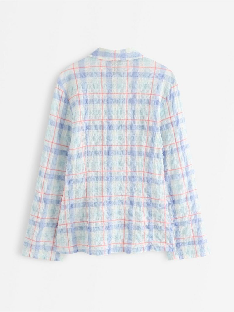 Checked shirt with structure - 3012134-7862