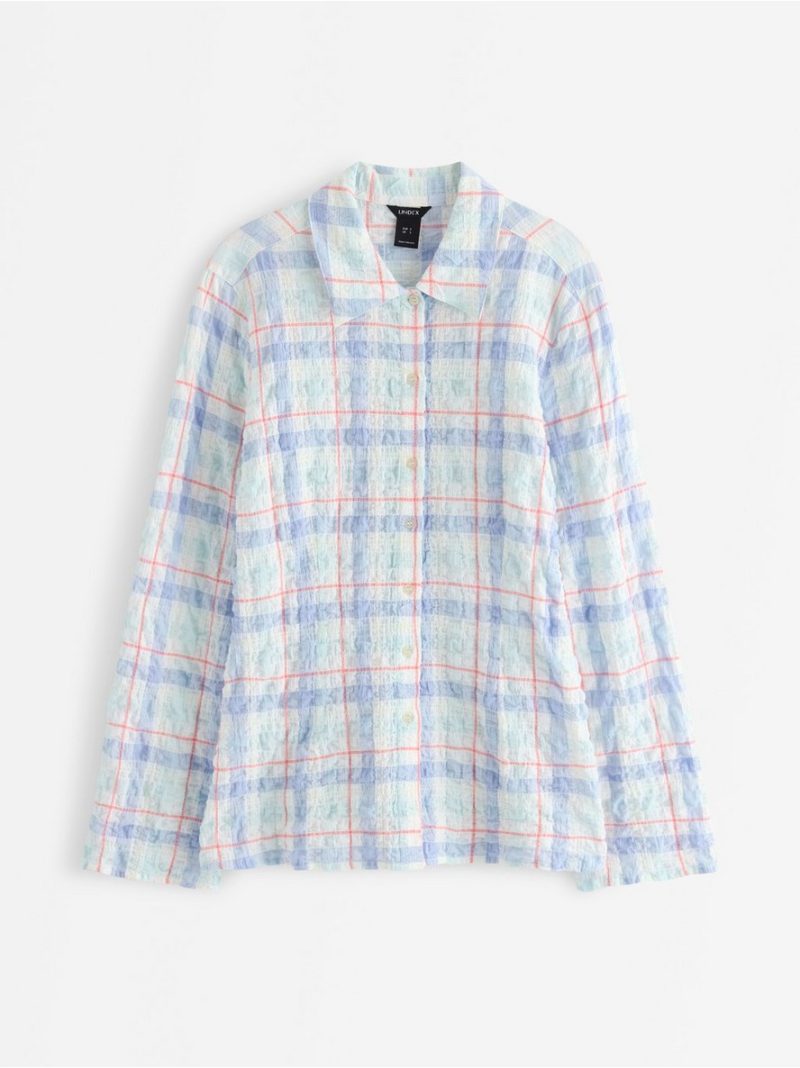 Checked shirt with structure - 3012134-7862