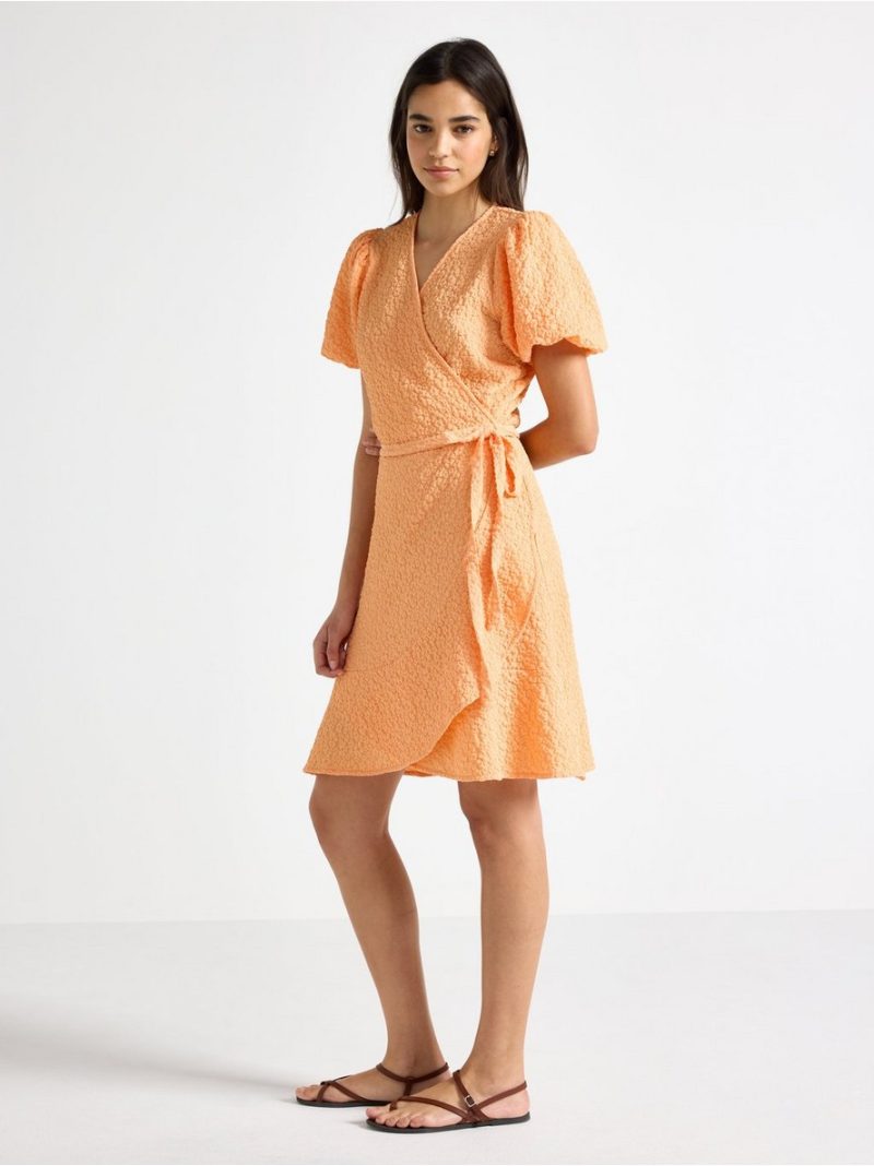Mini dress with wrap design - 3012297-2887