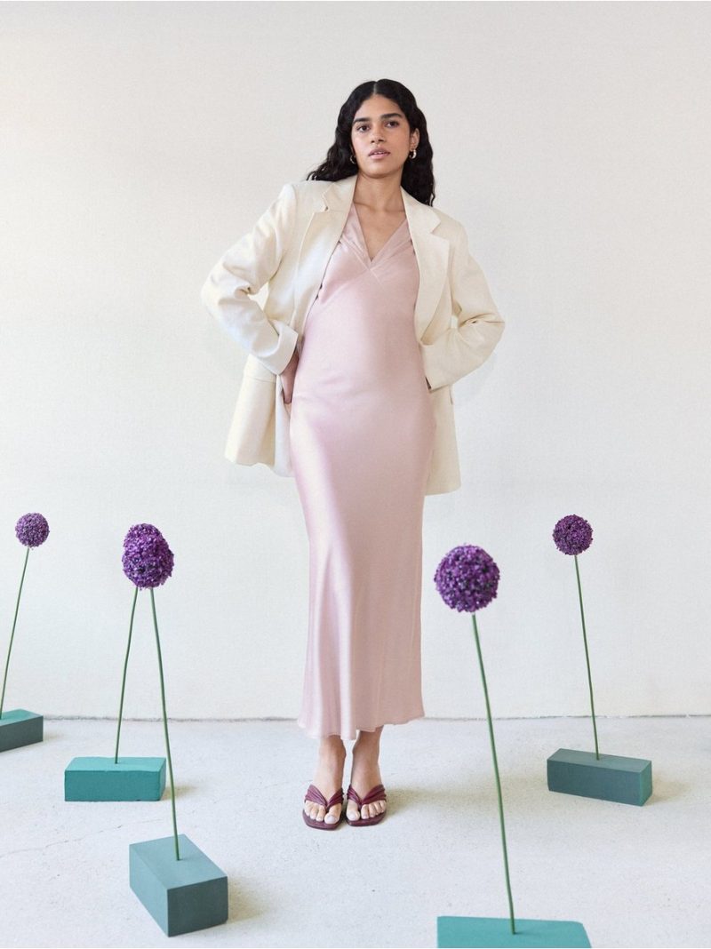 Dress in satin - 3012431-7322
