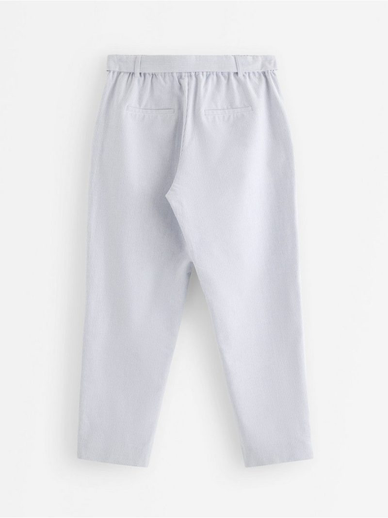 Tapered cotton trousers - 3012505-6838