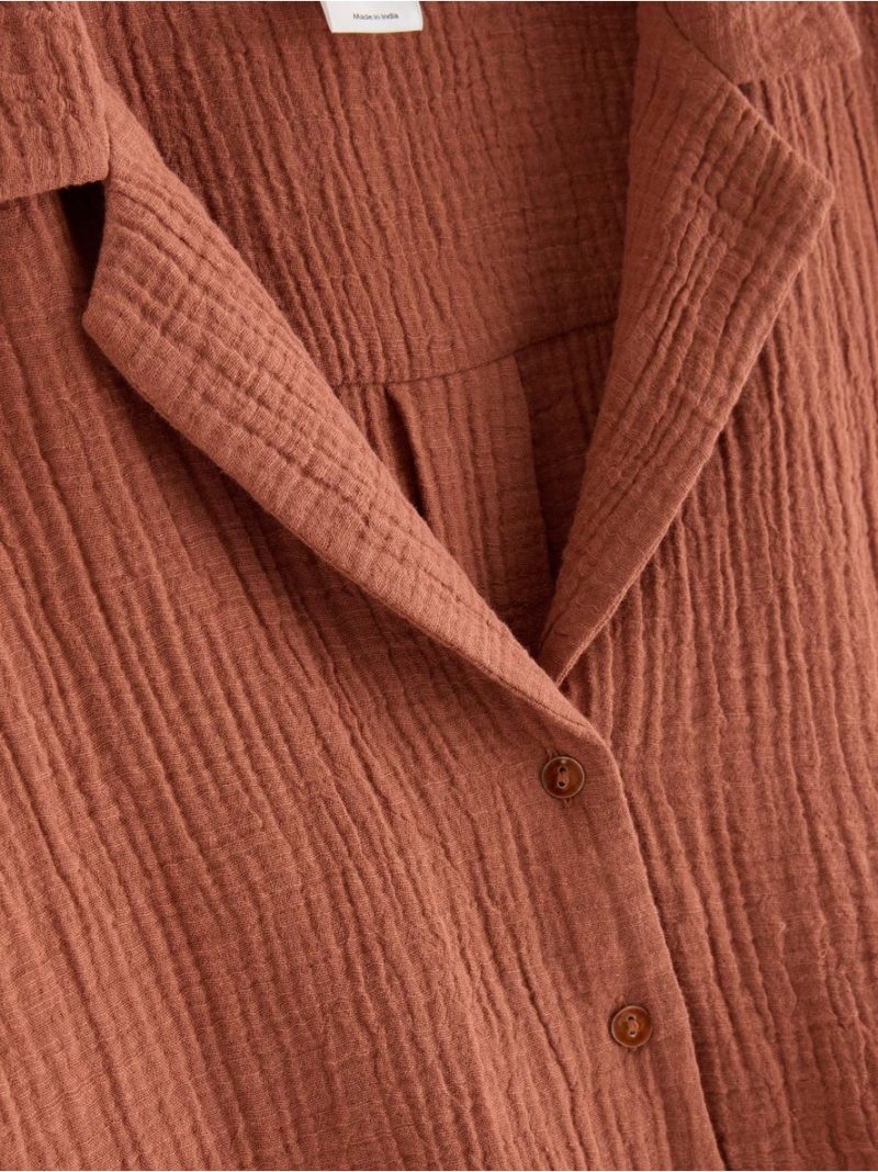 MOM crinkled shirt - 3006387-1802