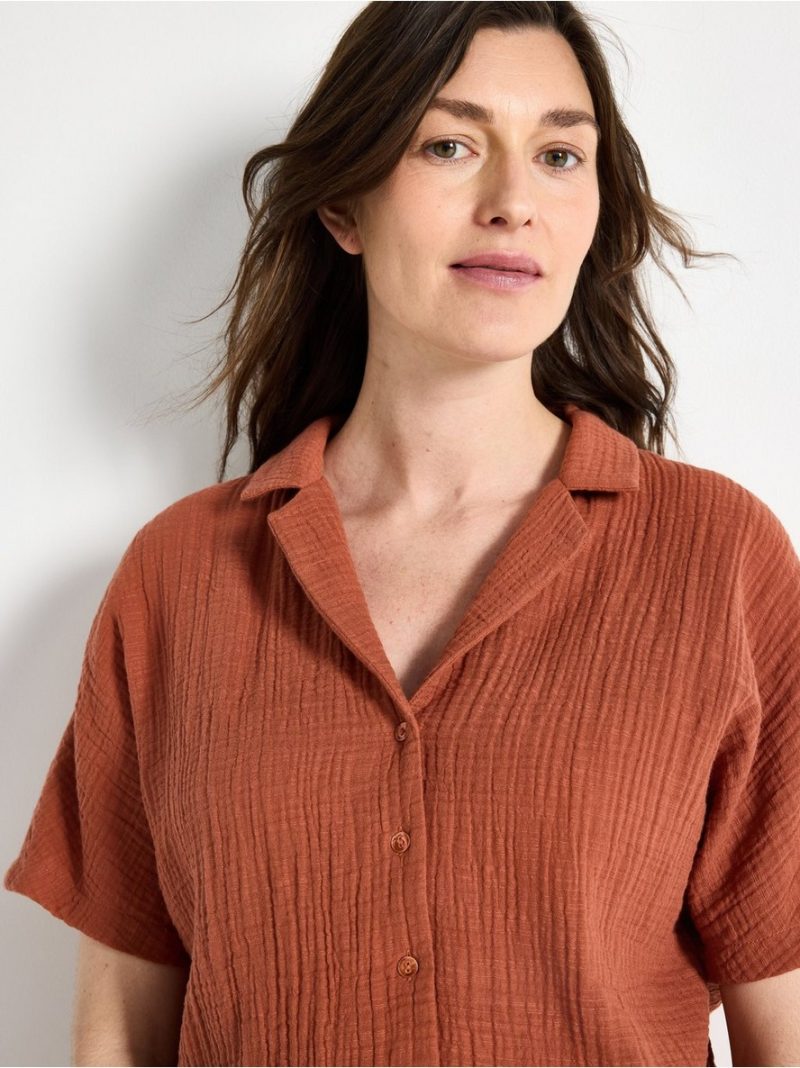 MOM crinkled shirt - 3006387-1802