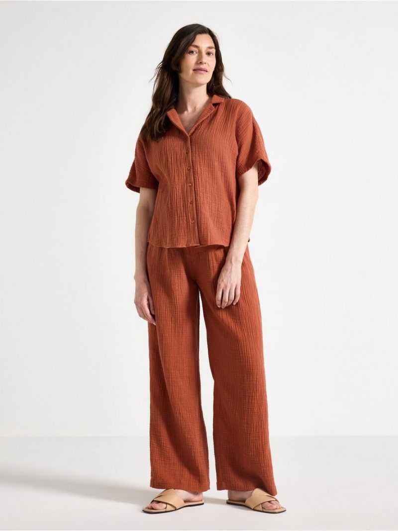 MOM crinkled shirt - 3006387-1802