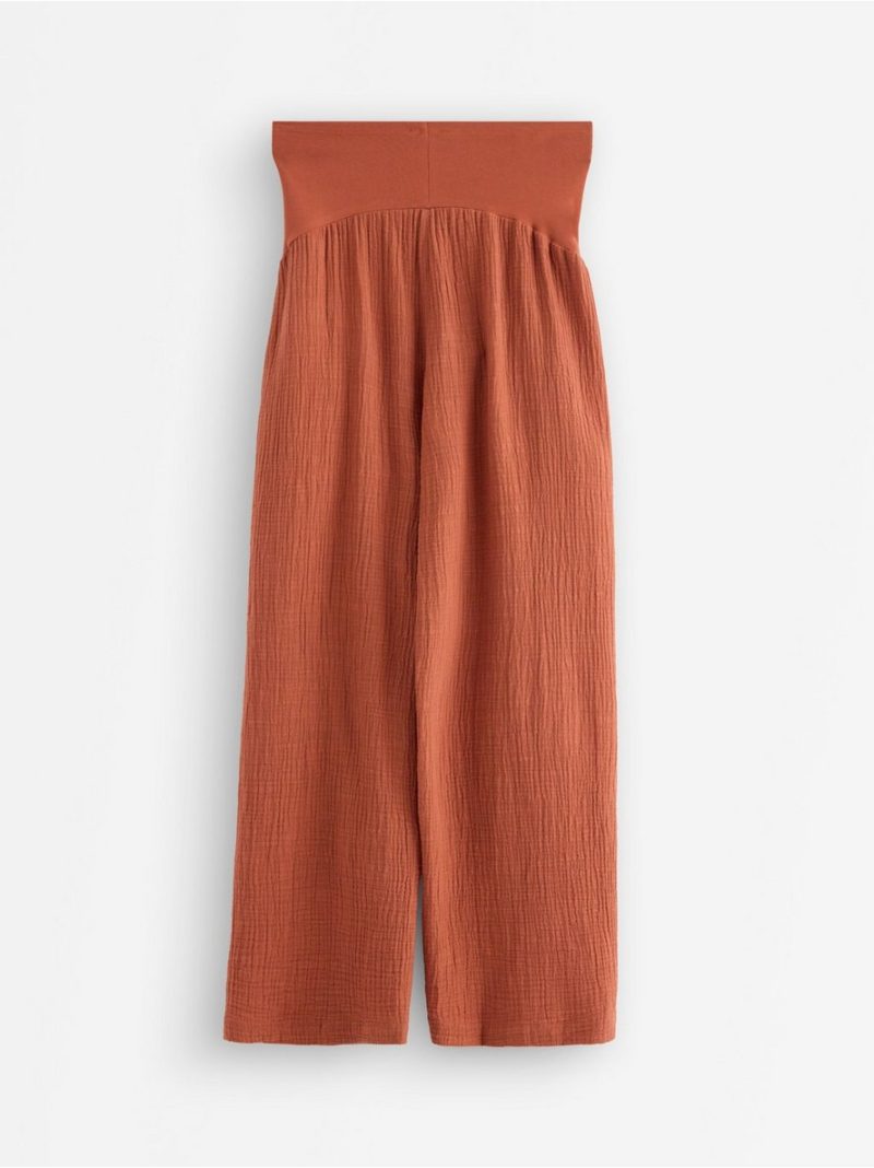 MOM straight crinkled trousers - 3006829-1802