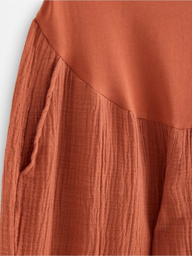 MOM straight crinkled trousers - 3006829-1802