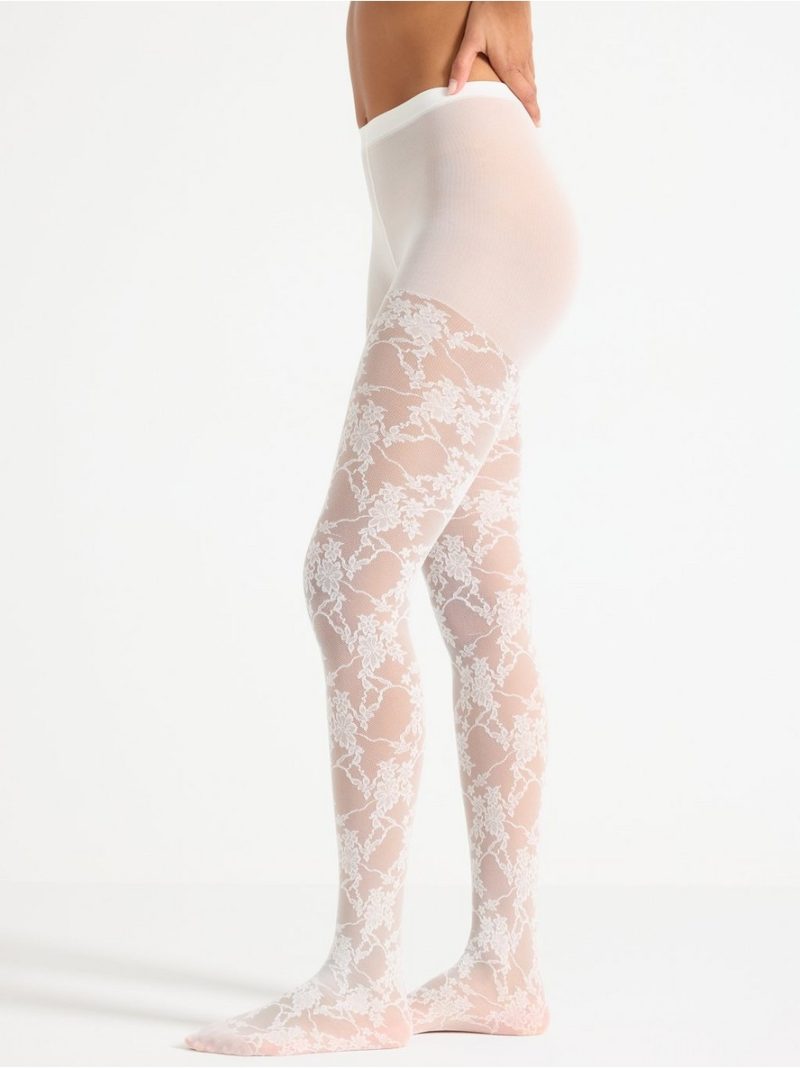 Tights in lace 30 denier - 3009798-325