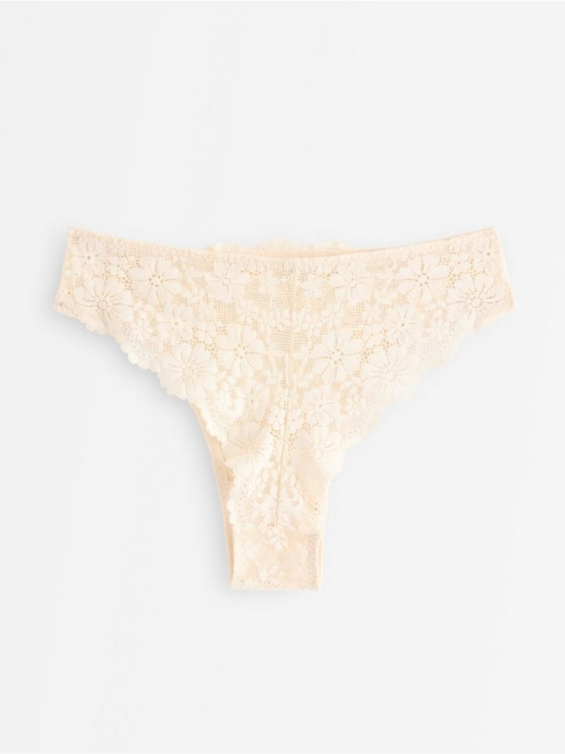 Brazilian briefs with soft lace - 3010478-7159