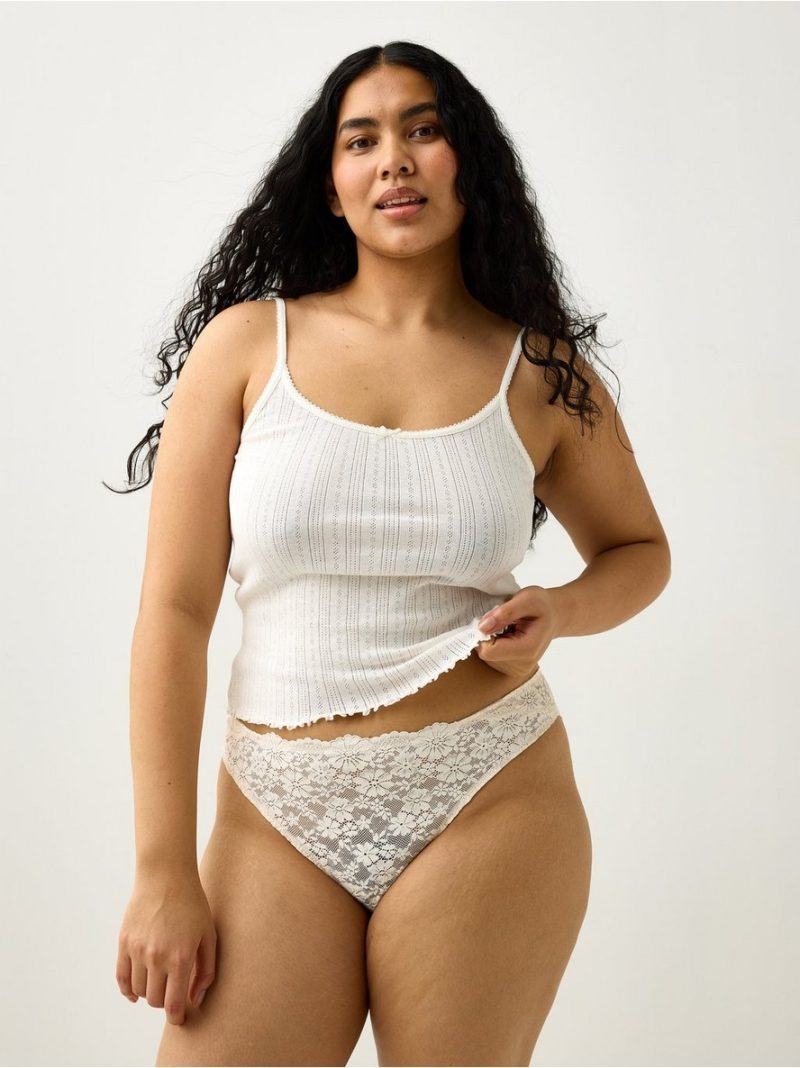 - Brazilian briefs with soft lace Brazilian briefs with soft lace - 3010478-7159