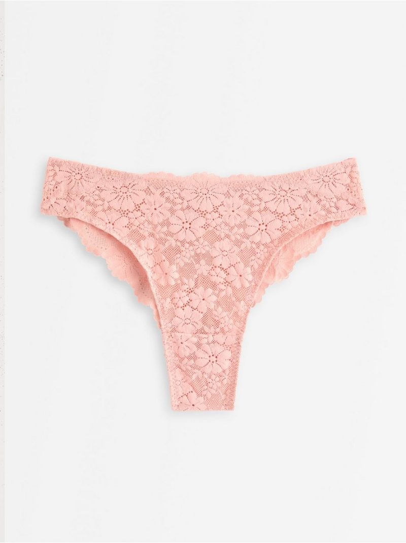 Brazilian briefs with soft lace - 3010478-7723
