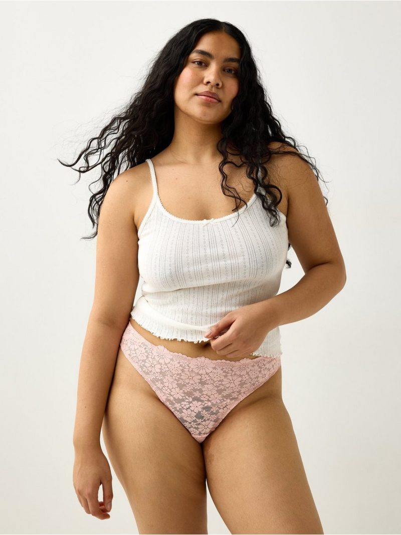 - Brazilian briefs with soft lace Brazilian briefs with soft lace - 3010478-7723