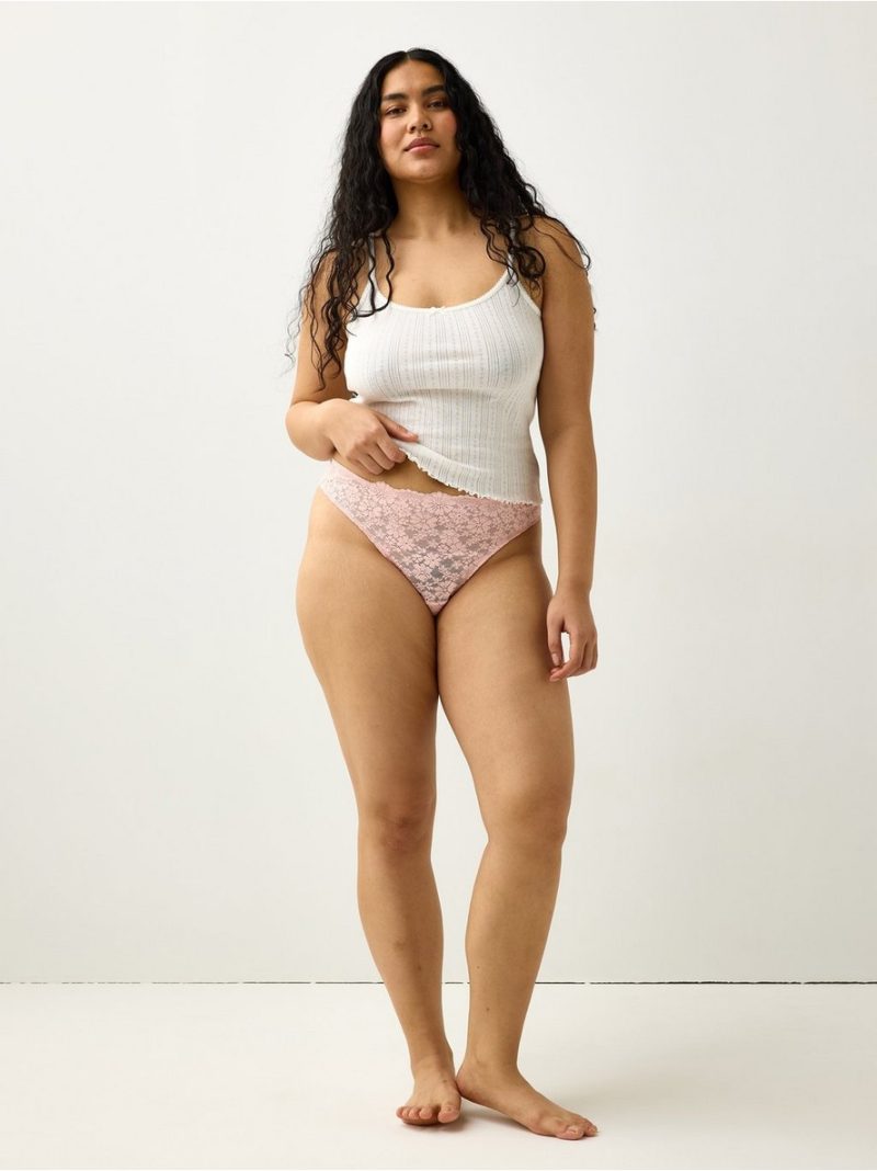 Brazilian briefs with soft lace - 3010478-7723