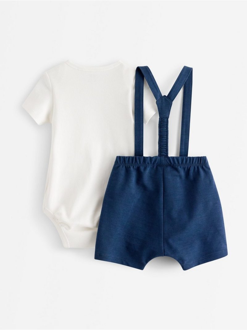 Set with bodysuit and dungarees - 3010768-325