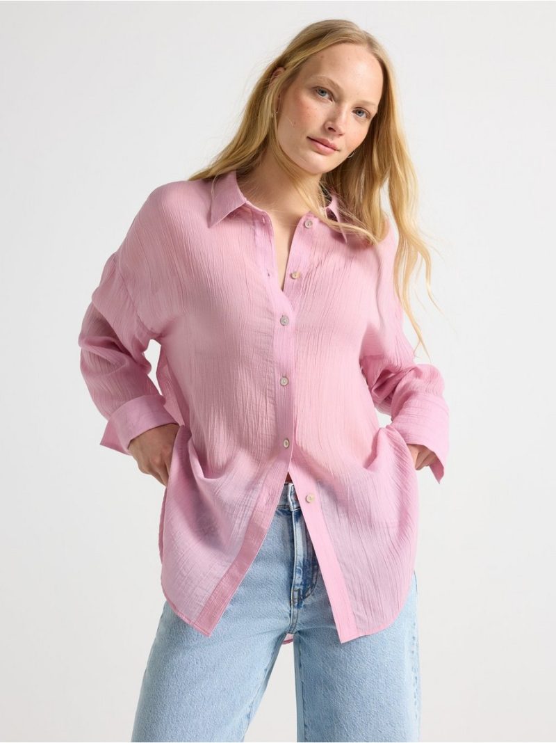 Sheer blouse - 3010798-7258