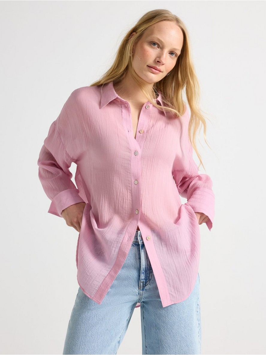 Sheer blouse - 3010798-7258