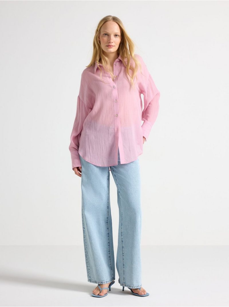Sheer blouse - 3010798-7258