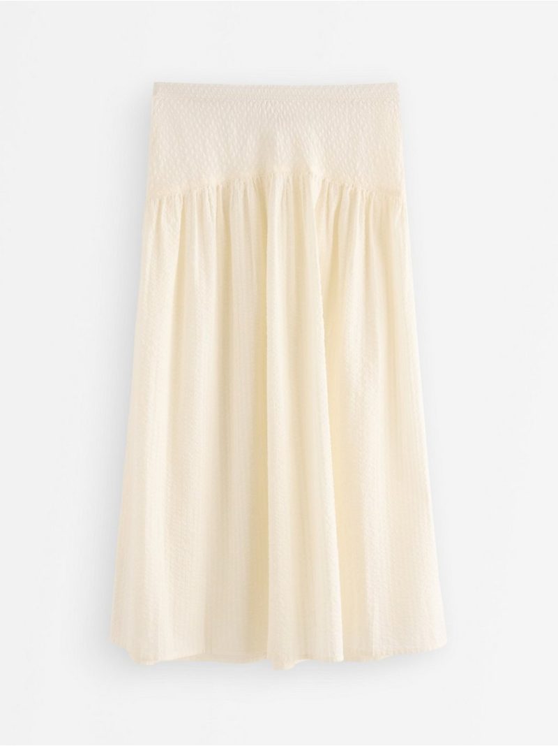 Midi skirt in seersucker - 3010806-7862