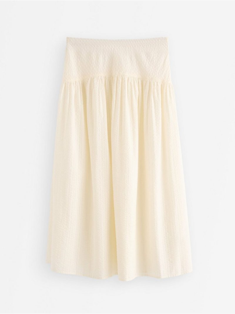 Midi skirt in seersucker - 3010806-7862