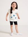 Cycling shorts with lace trim - 3010831-80