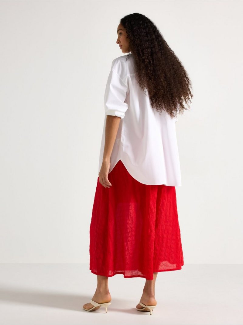 Crinkled midi skirt - 3011120-6324