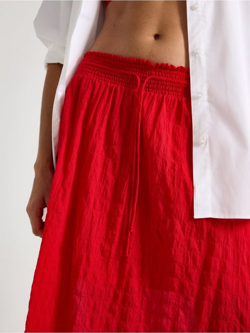 Crinkled midi skirt - 3011120-6324