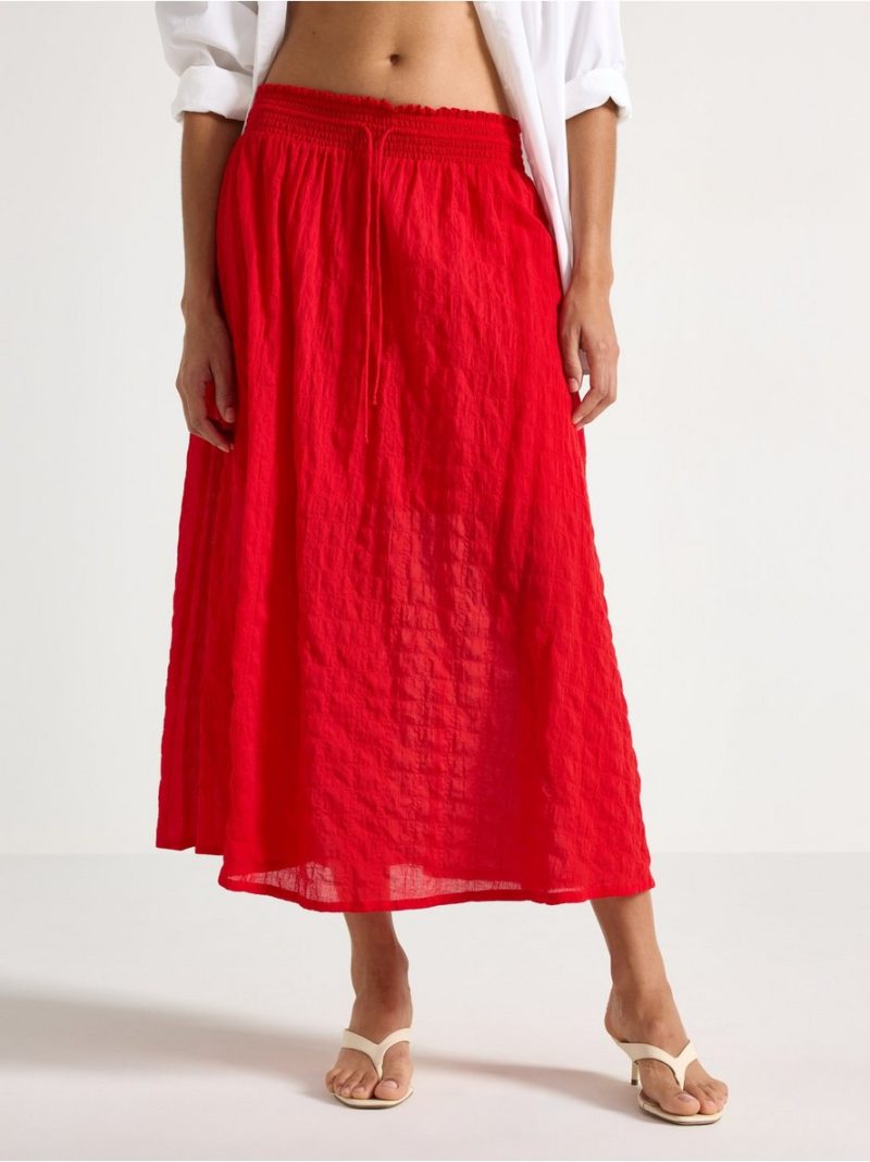 Crinkled midi skirt - 3011120-6324