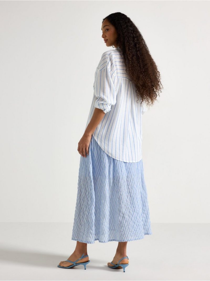 Crinkled midi skirt - 3011120-8467
