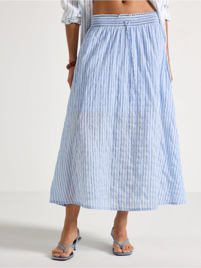 Crinkled midi skirt - 3011120-8467
