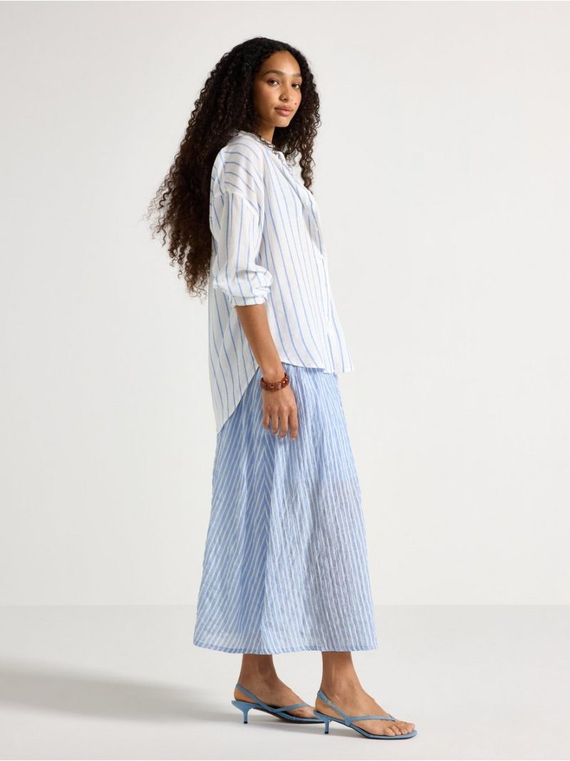 Crinkled midi skirt - 3011120-8467