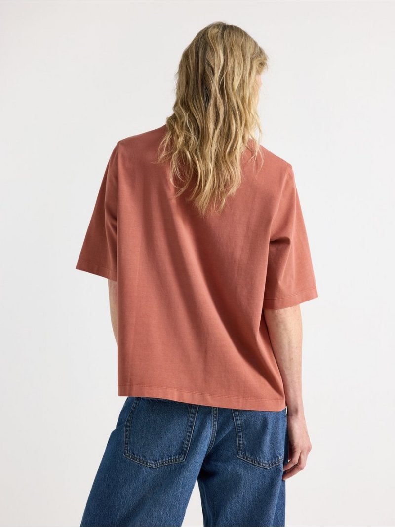 Oversized t-shirt in washed cotton - 3011251-1802