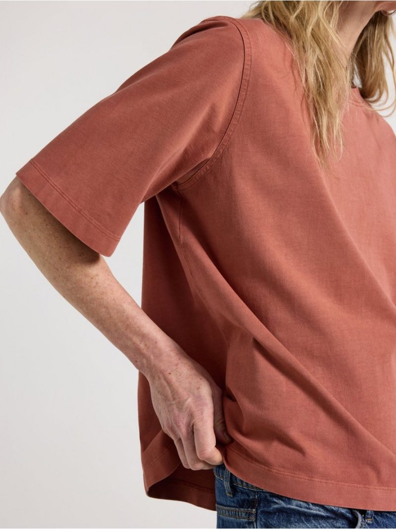 Oversized t-shirt in washed cotton - 3011251-1802
