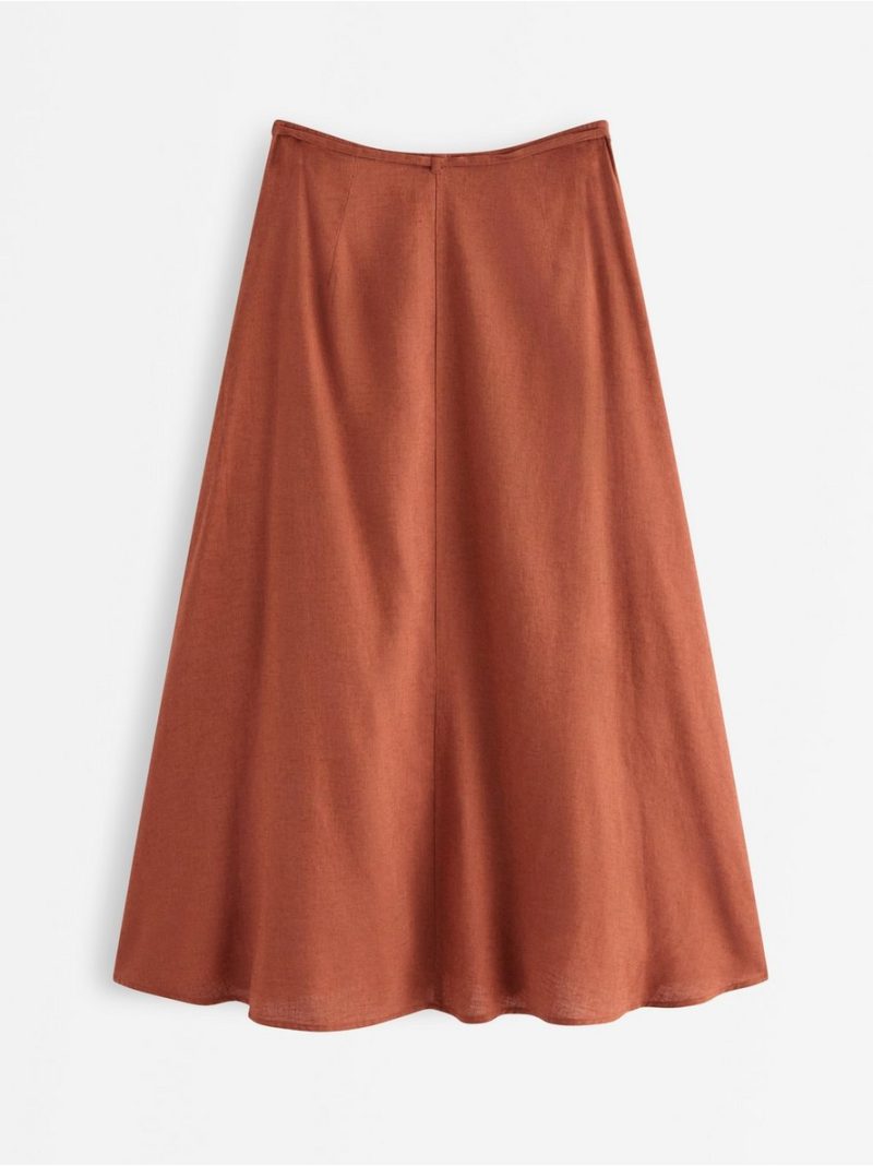 Midi skirt in linen blend - 3011254-1802