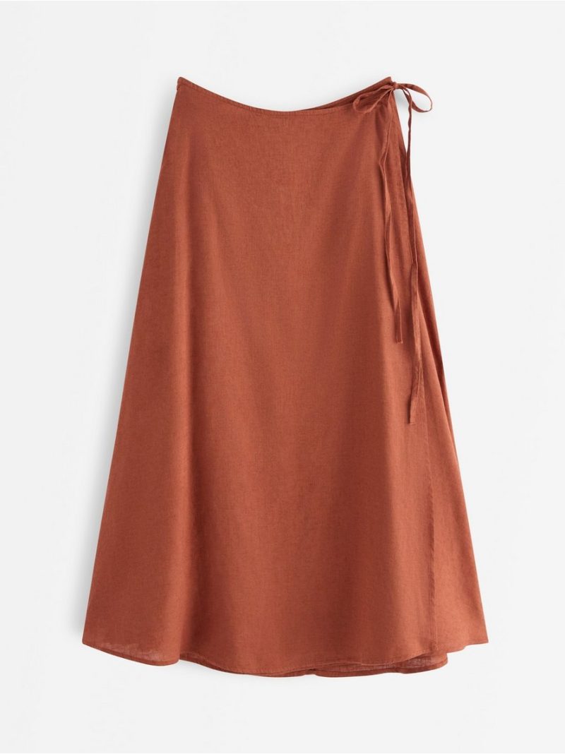 Midi skirt in linen blend - 3011254-1802