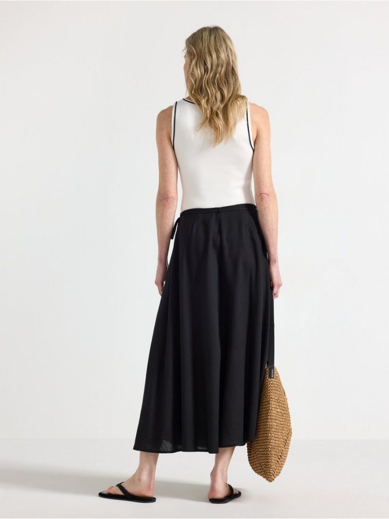 Midi skirt in linen blend - 3011254-80