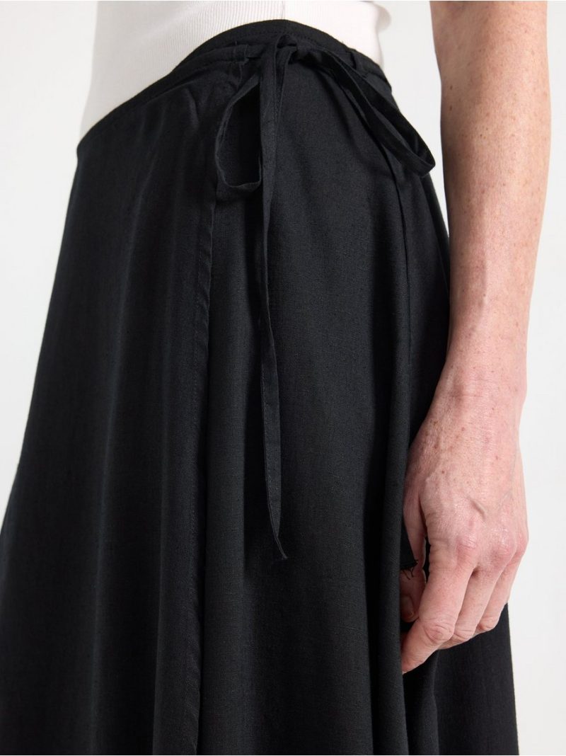Midi skirt in linen blend - 3011254-80