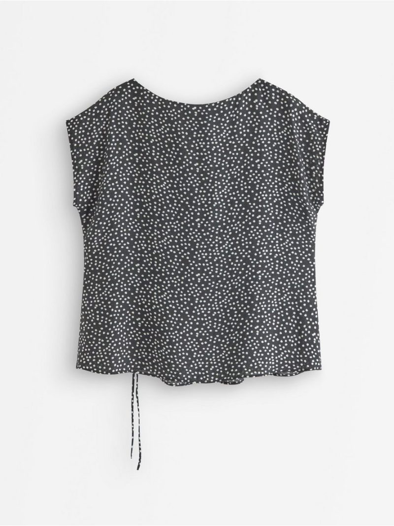 Sleeveless blouse with tie band - 3011260-80