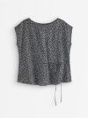 Sleeveless blouse with tie band - 3011260-80