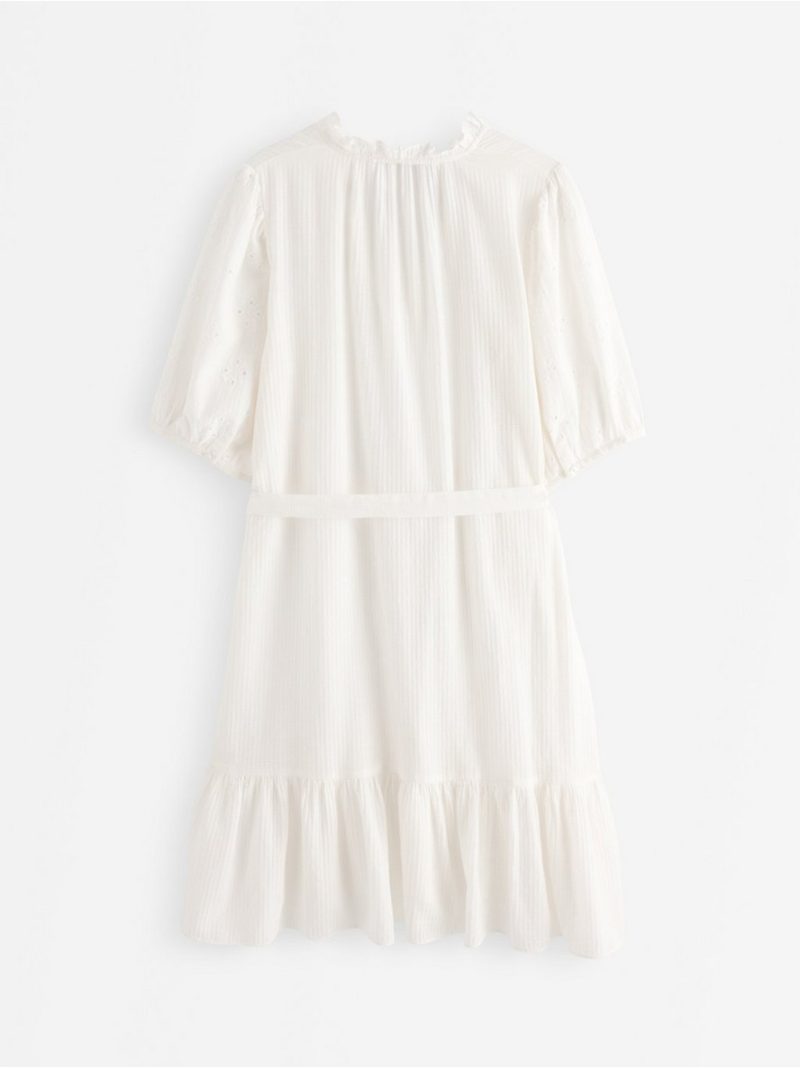 Mini dress with broderie anglaise - 3011449-300