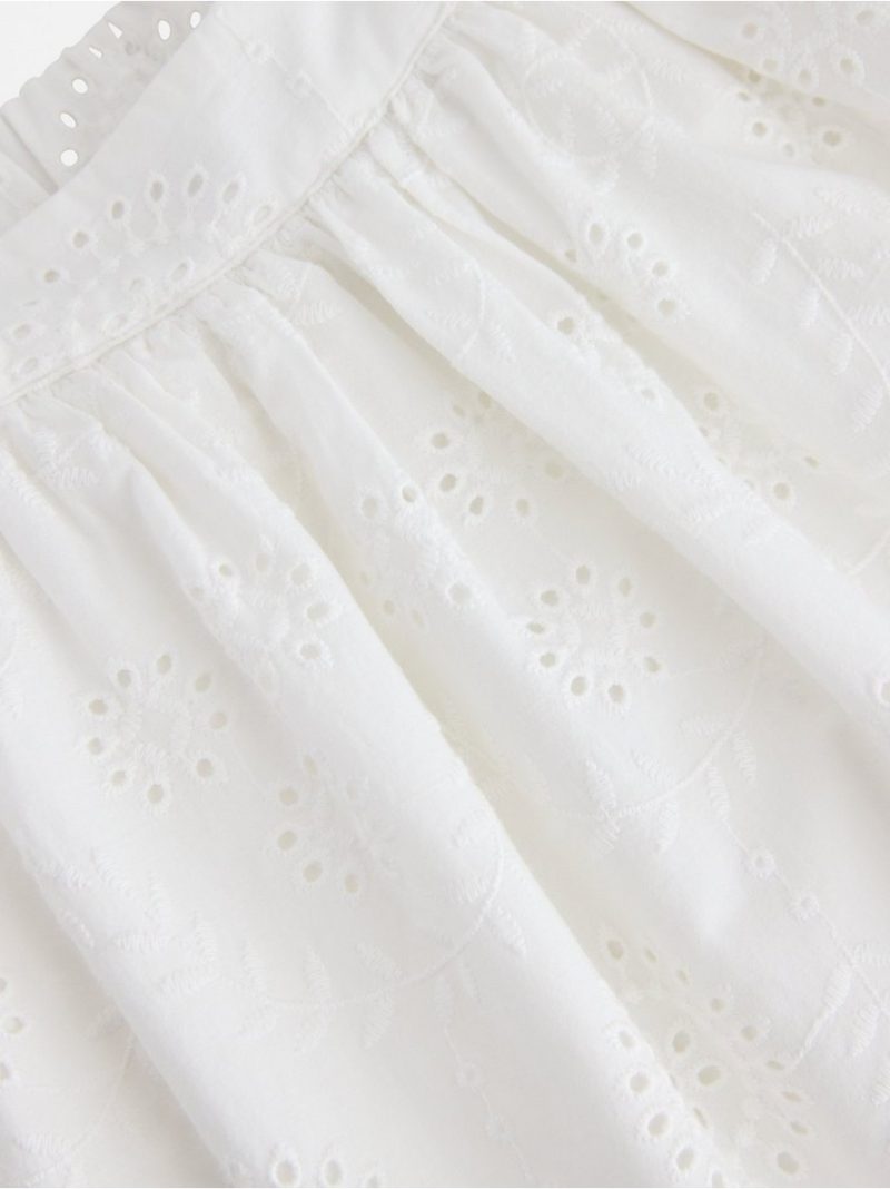 Mini skirt with broderie anglaise - 3011570-300