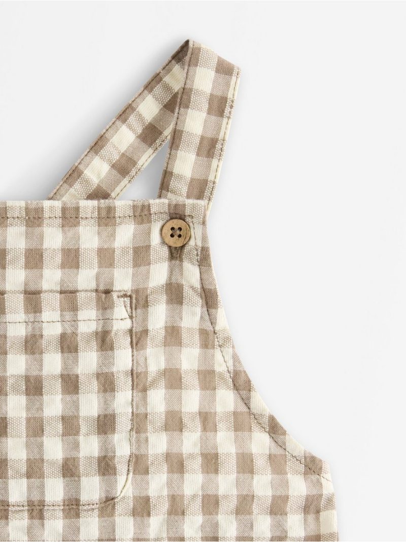 Dungarees in seersucker - 3011624-9849