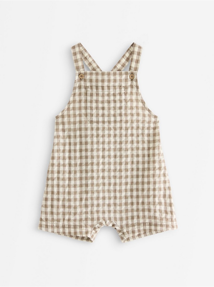 Dungarees in seersucker - 3011624-9849