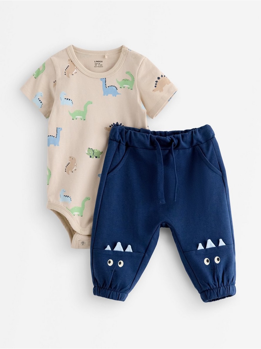Set with bodysuit and joggers - 3011792-7458