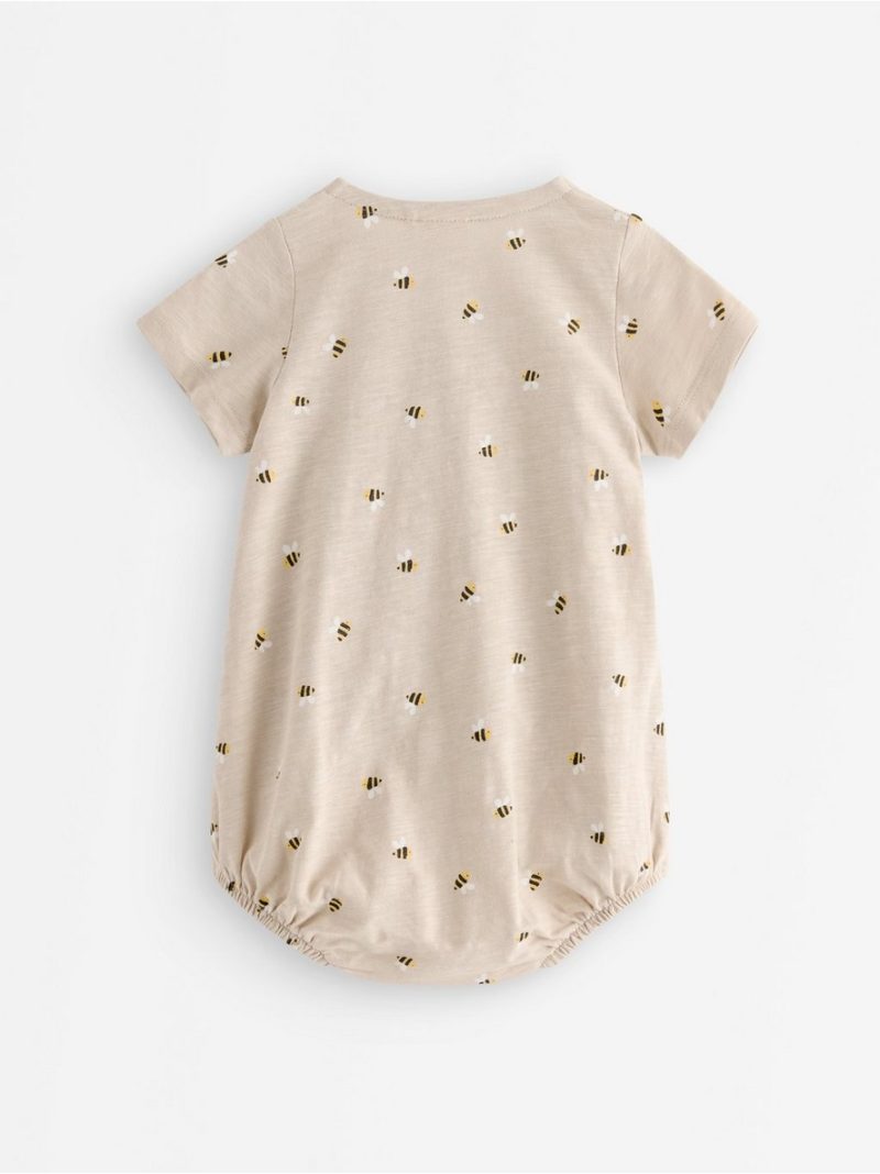 Short-sleeved wrap bodysuit - 3011894-7458