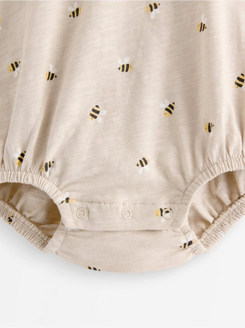 Short-sleeved wrap bodysuit - 3011894-7458