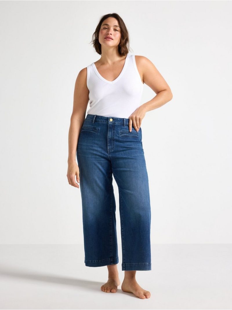 WIDE jeans with high waist - 3011917-791