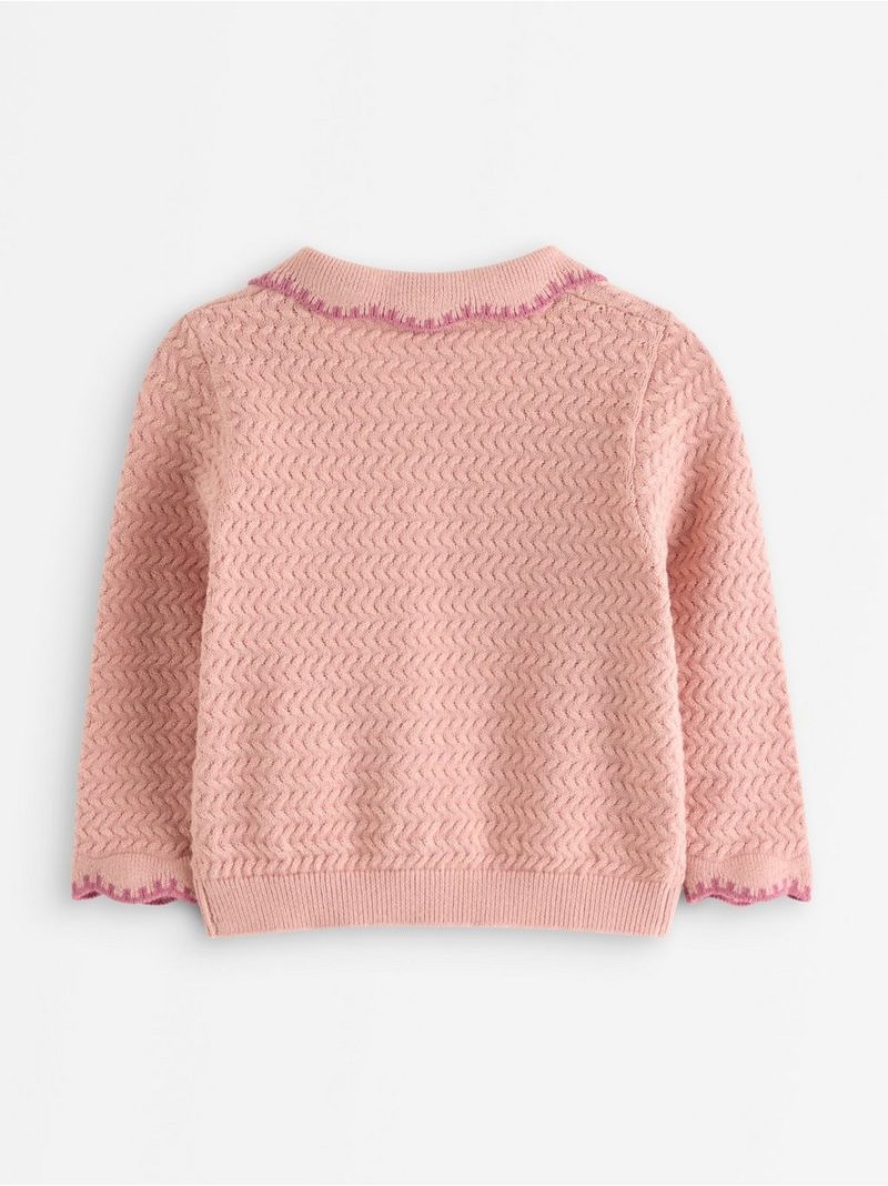 Pattern knit cardigan - 3012206-8493