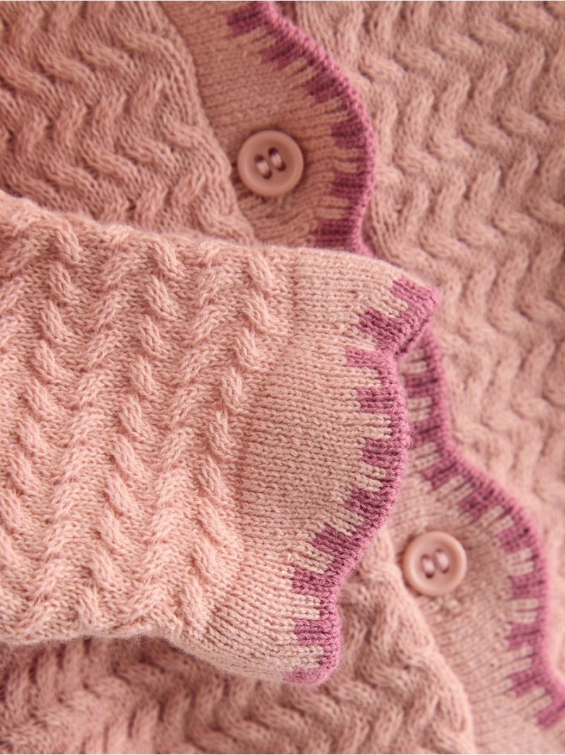 Pattern knit cardigan - 3012206-8493