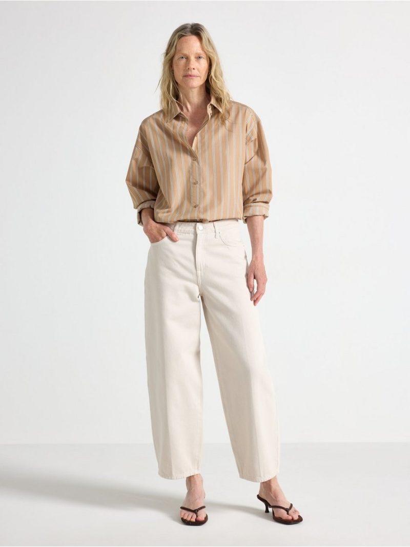 - BARREL trousers in twill BARREL trousers in twill - 3013028-7403